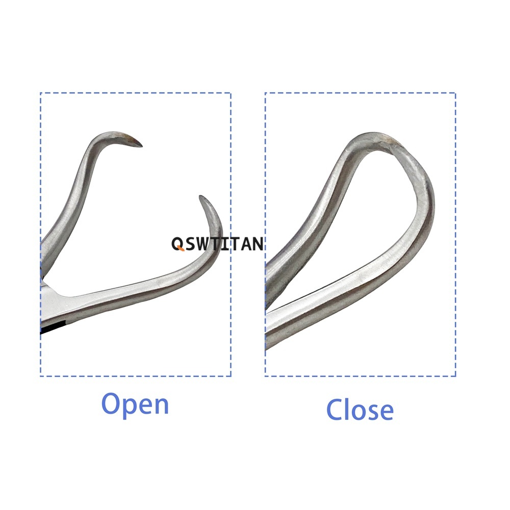 Stainless Steel Cloth Towel Clamp Micro Forceps for Ophthalmic Dentistry Instrument Supplies