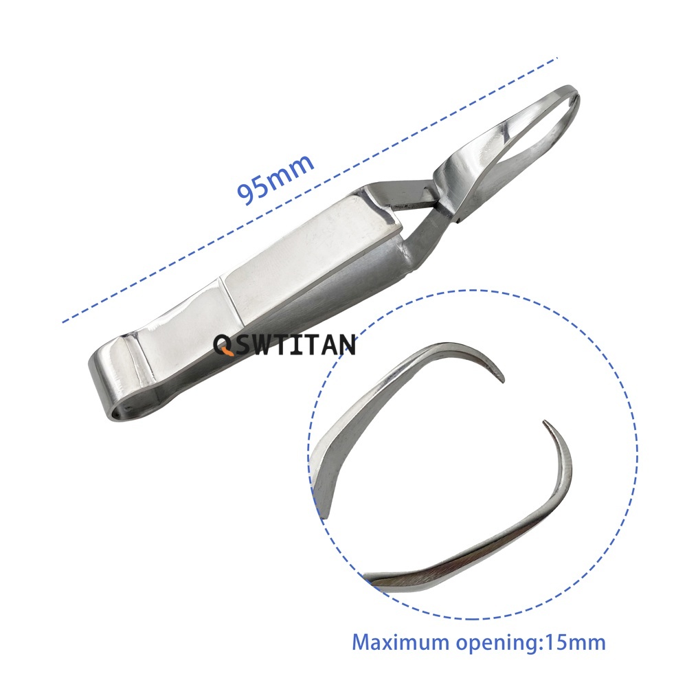 Ophthalmic Surgical Instrument Cloth Towel Clamp Forceps Stainless Steel Titanium Microscopy Cloth Towel