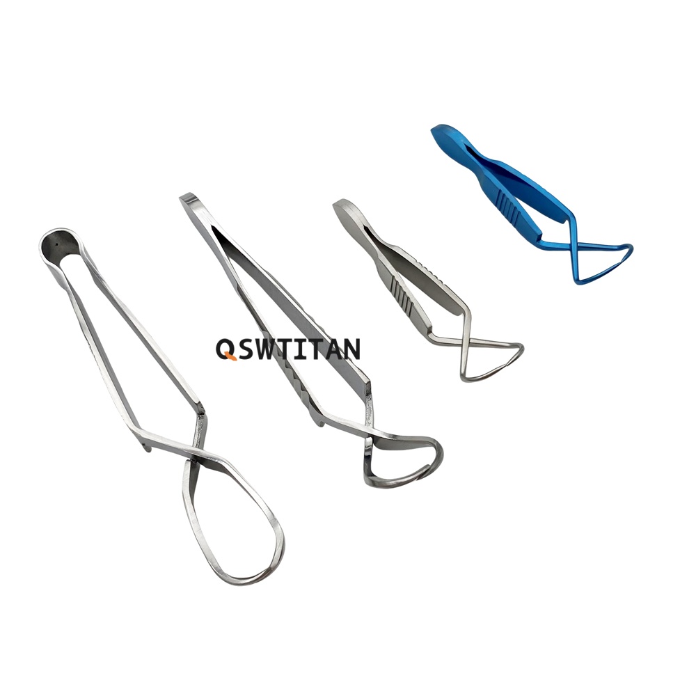 QSWTITAN Towel Clamp Forceps Towel Pliers Microscopy Cloth Towel Ophthalmic Surgical Instruments