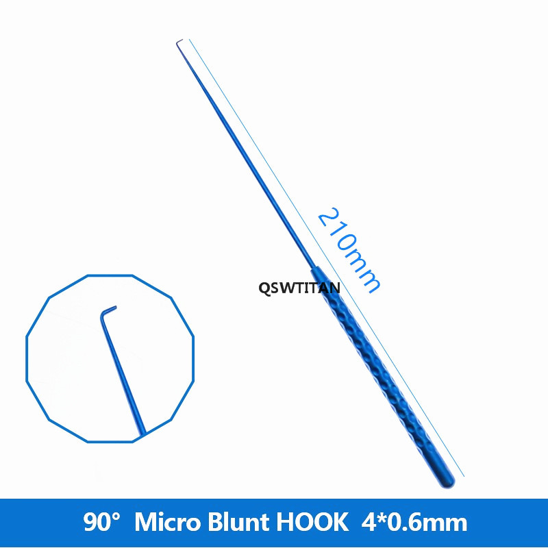 21cm Micro Nerve Hook Vessel Hook Titanium Micro Spatula Dissectors Micro Curette Nerve Teardrop Disserctor