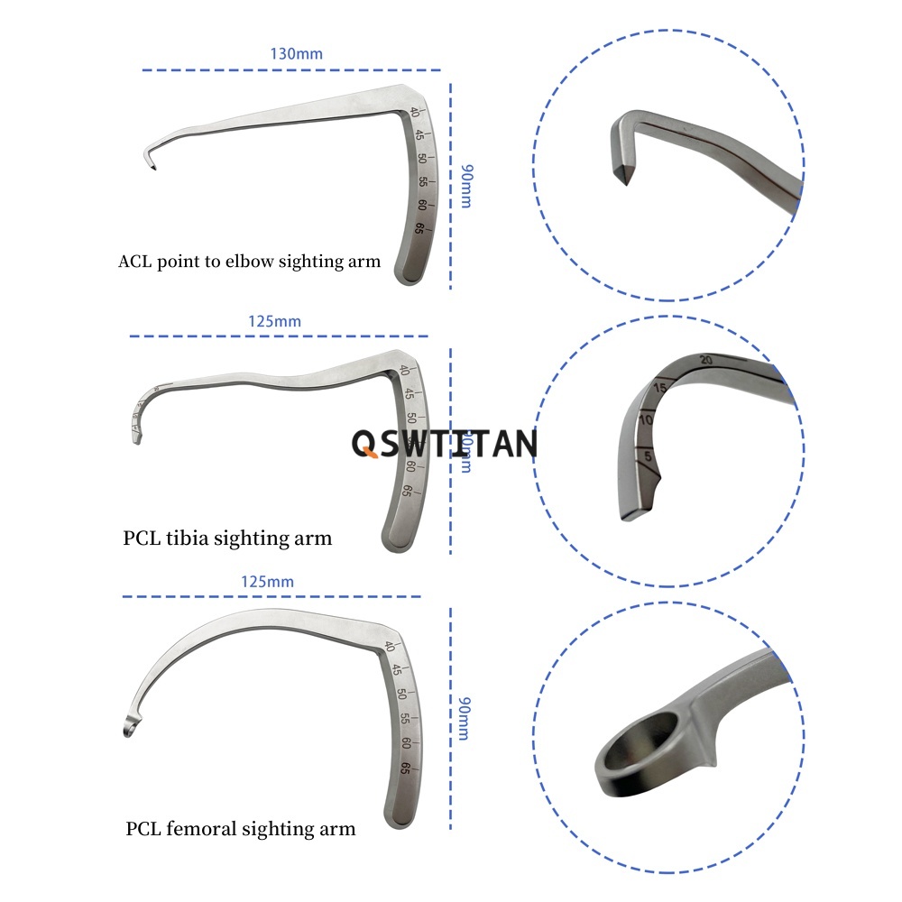 ACL-PCL Reconstruction Instrument Set Arthroscopy ACL Drill Guide Instruments Orthopedic Surgical Instruments
