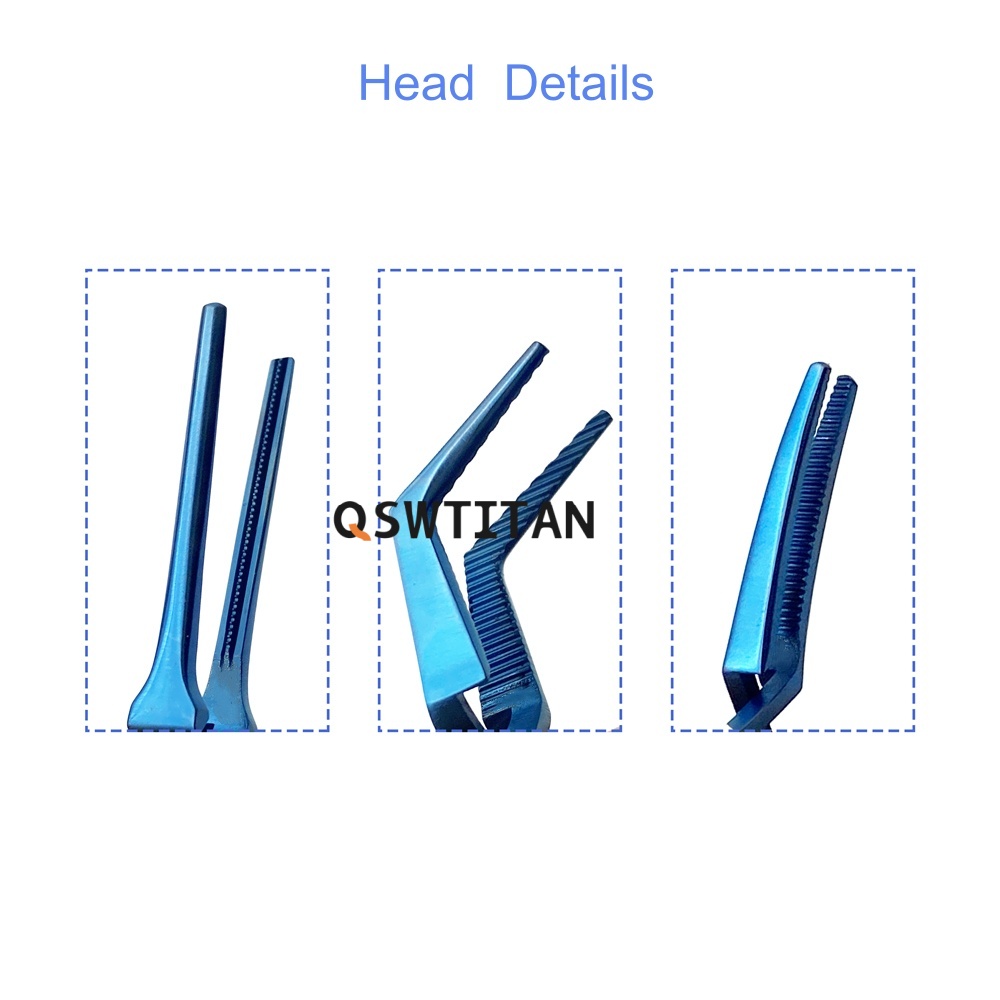 Titanium Alloy Hemostatic Clip Microvascular Clip Vascular Clamps Hemostatic Device Temporary Blocking Clip