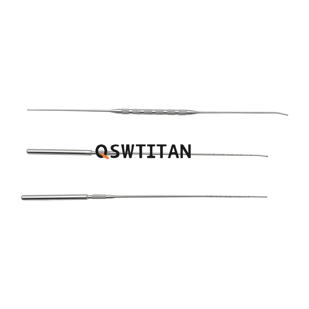 Stainless Steel Nerve Root Probe Fine Head Cervical Lumbar Nerve Root Exfoliatorn Dual Channel Orthopedic Surgical Instrument