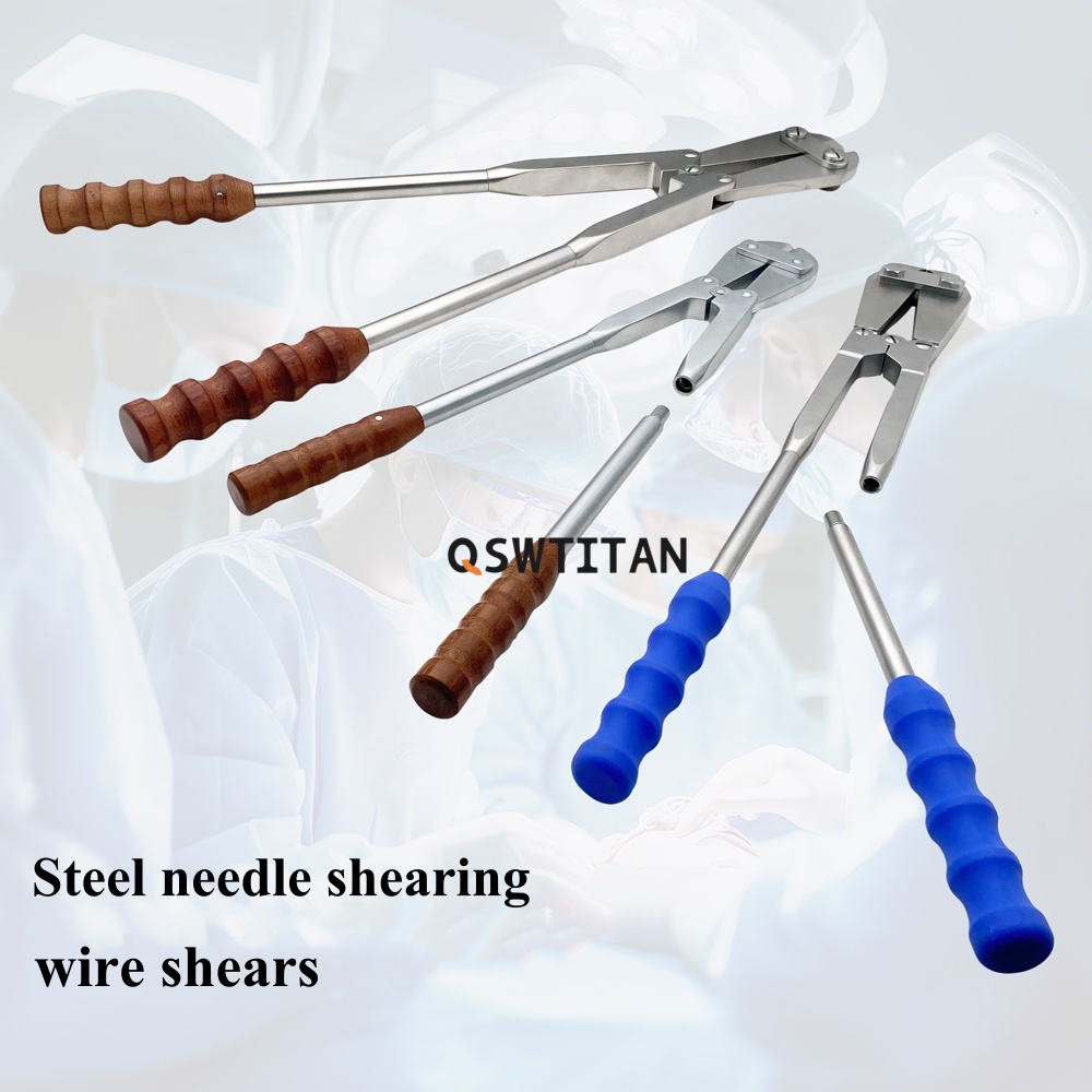 Stainless Steel Manual Hard Cutters Pliers Implant Cutter Detachable Handles Finish to 6mm Orthopedic Instrument