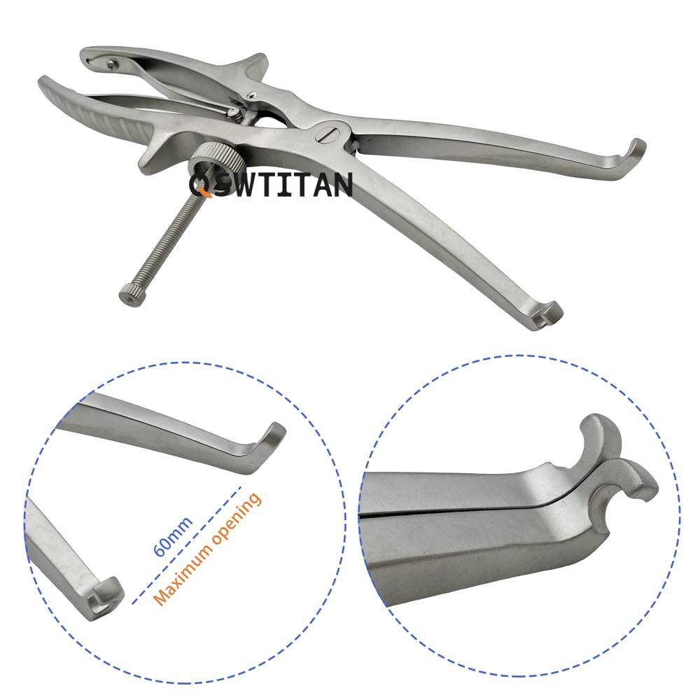 QSWITAN Spine Separator Spinal Basic Instruments Rod Compression Forceps Orthopaedic Instruments Stainless Steel
