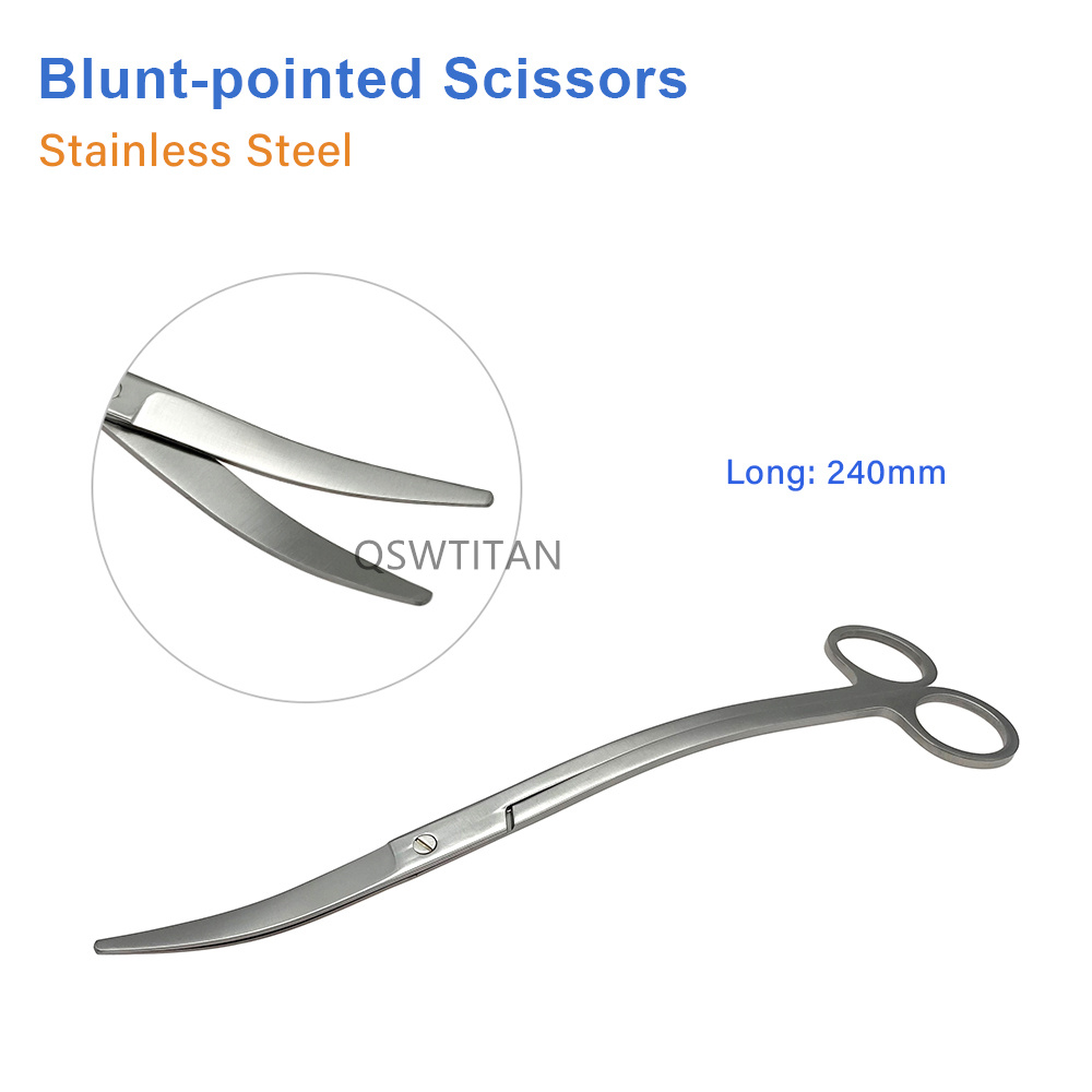 Stainless Steel 24cm Curved Aquarium Scissor Aquarium Plants Trimming Tool Tank Cleaner Accessories Water Grass Pruning Tools