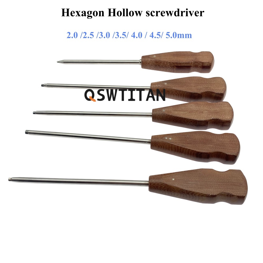 Hollow Cannulated Bone Screw Driver Hex Screwdriver Veterinary Orthopedics Instrument