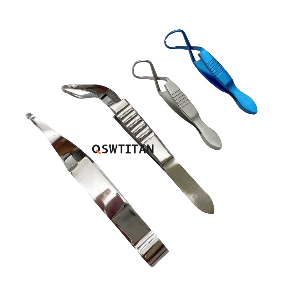 QSWTITAN Towel Clamp Forceps Towel Pliers Microscopy Cloth Towel Ophthalmic Surgical Instruments