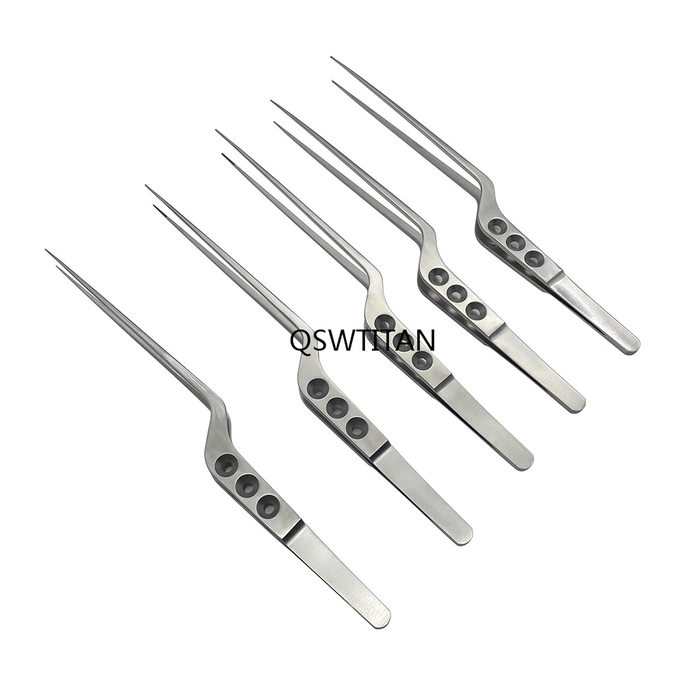 Stainless Steel Micro Bayonet Forceps Tissue Forceps Dissecting Forceps for Neuro Surgical Instruments Z Type