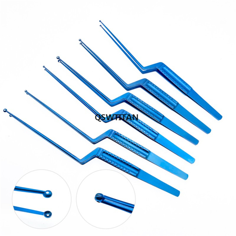 Micro Tumor Extracting Forceps Tumor Grasping Forceps Ring Head Titanium Neurosurgery Surgery Instruments