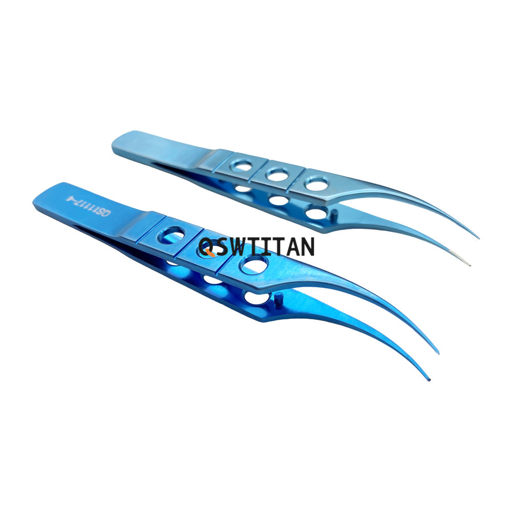 85mm Ophthalmic Colibri Conjunctiva Toothed Forceps Fine Piers Tips Tweezers Ophthalmic Surgical Instrument