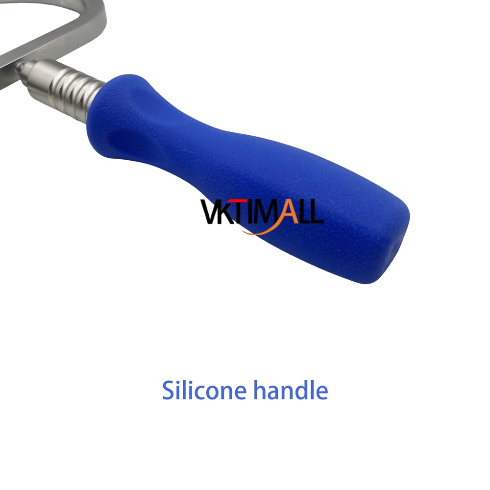VKTIMALL Stainless Steel Patellar Guide Ligament Aimer Guide C Type Drill Guide Veterinary Orthopedic Instrument