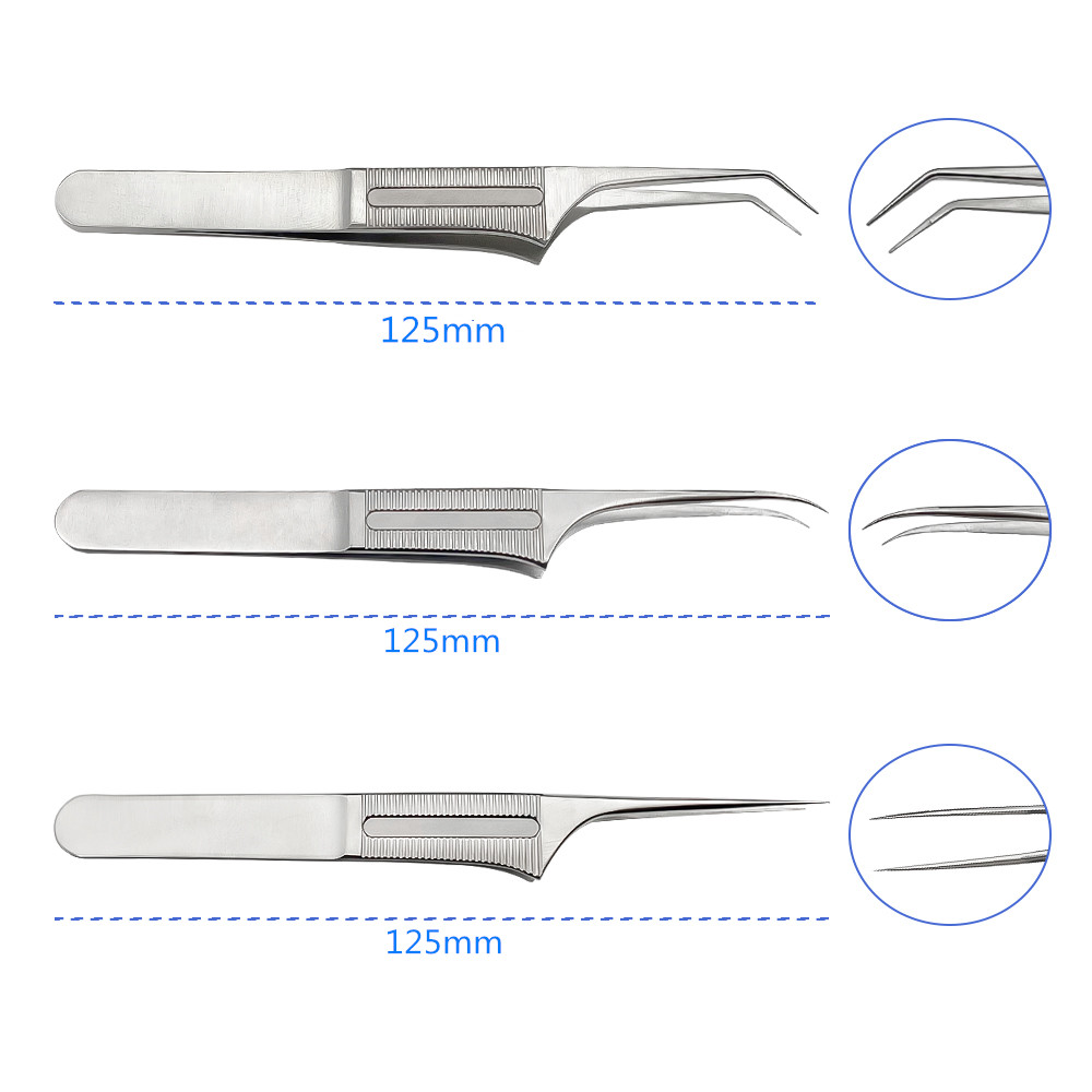 1PC Fue Hair Transplant Forceps Hair Transplant Implant Hair Transplant Tweezer Stainless Steel