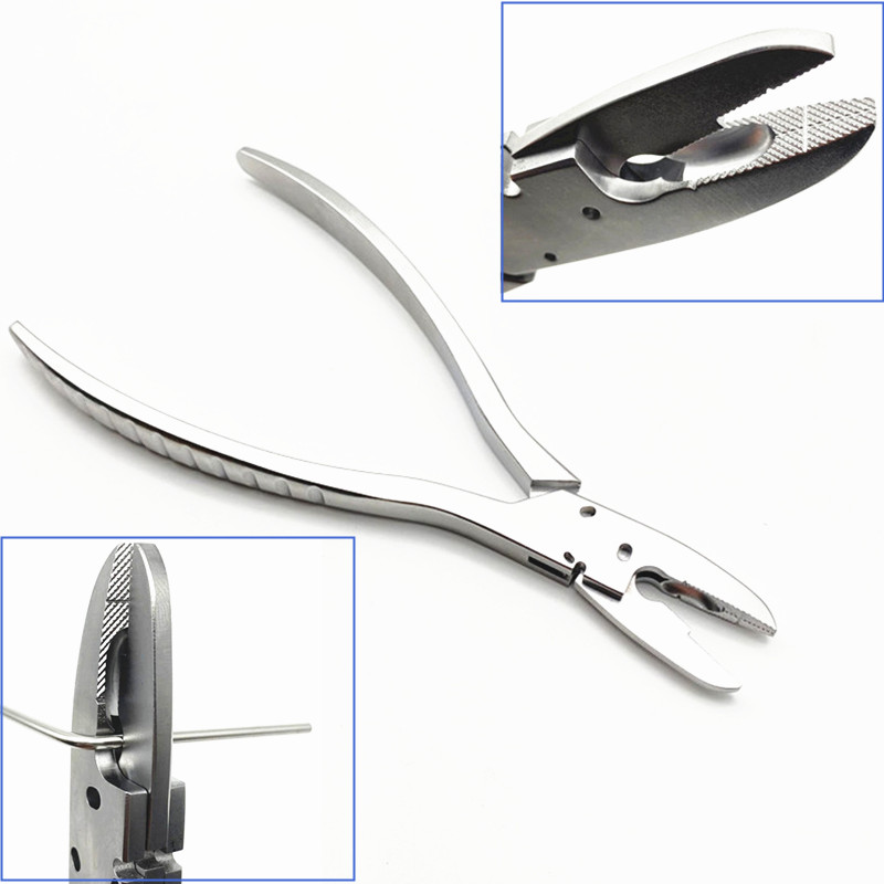 Orthopedic Multifunctional Kirschner Wire Bending Forceps Wire Cutter Bone Scissors Veterinary Orthopedic Bending Instrument