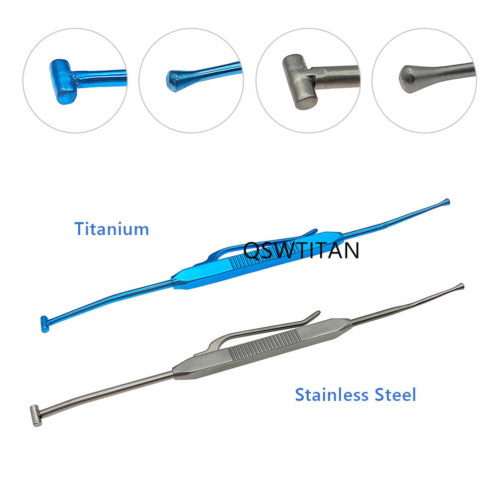 Ophthalmic Schociet Double Ended Scleral Depressor Titanium or Stainless Steel  Eye Surgery Instruments