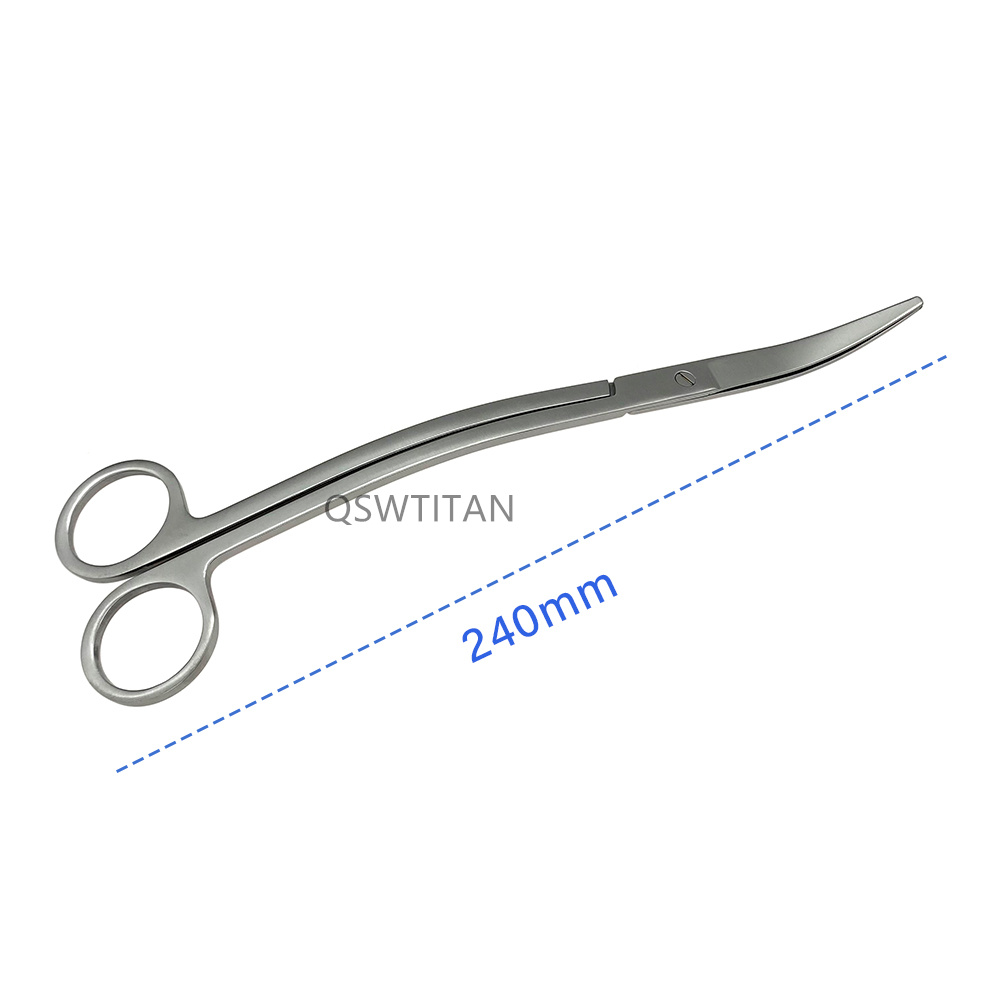 Stainless Steel 24cm Curved Aquarium Scissor Aquarium Plants Trimming Tool Tank Cleaner Accessories Water Grass Pruning Tools