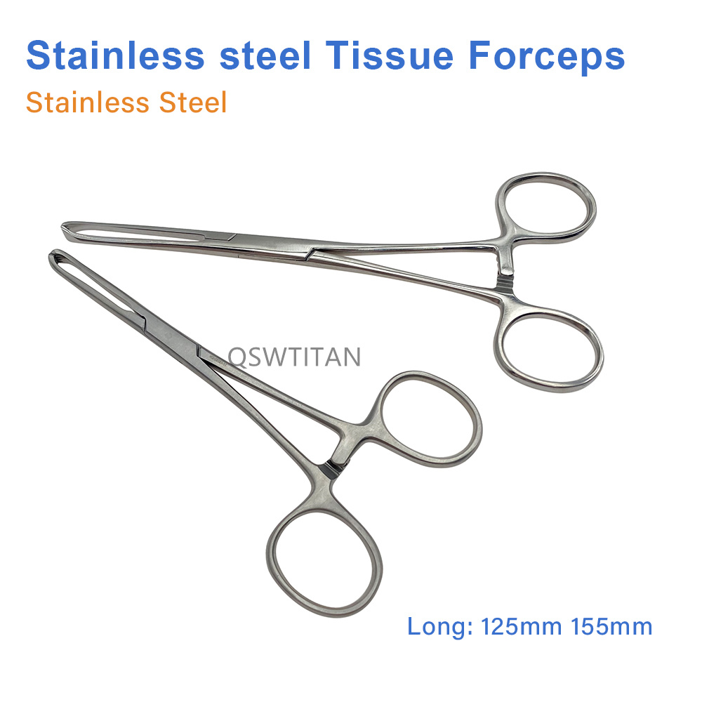 12.5cm 15.5cm Stainless Steel Tissue Forceps Alice Forceps Basic Surgical Instruments Gripping Forceps Surgery Tool