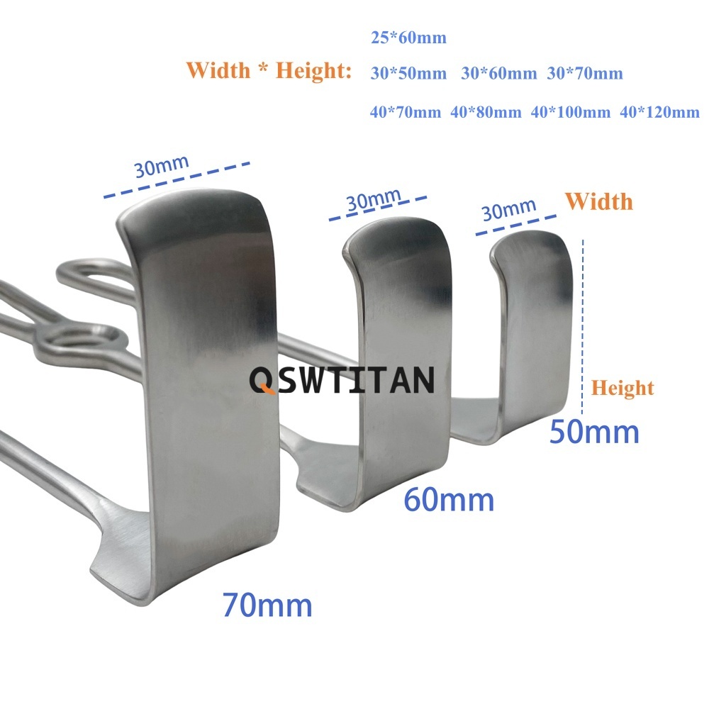 1pc Tissue Retractor Tool Stainless Steel Lift Back Angle Retractor Gynecological Retractor Autoclaveable