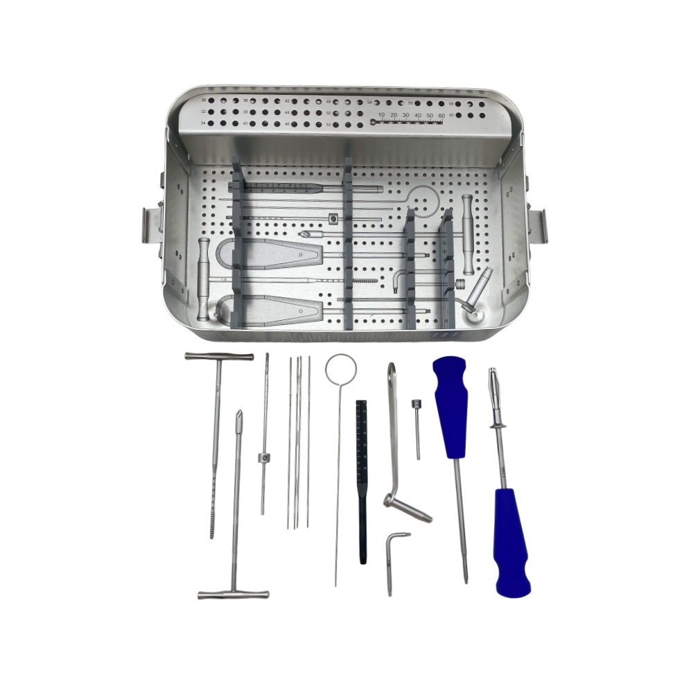 QSWTITAN 4.0mm Cannulated Screw Set for Fracture Surgery Instrument Pet Orthopedic Surgical Instrument Set