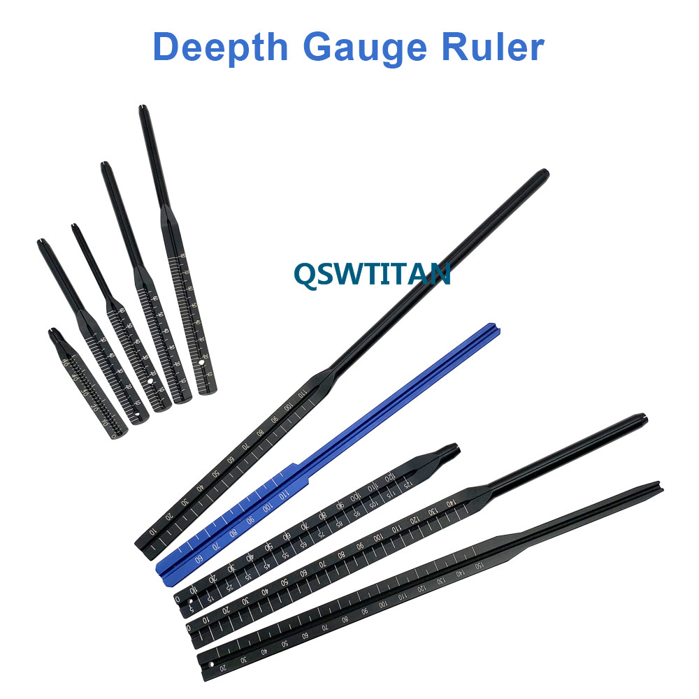 Intramedullary Nail Depth Gauge Orthopedic Measuring Ruler Pass 1.5-2.5mm Guide Pin Hollow Nail Probe 1pcs