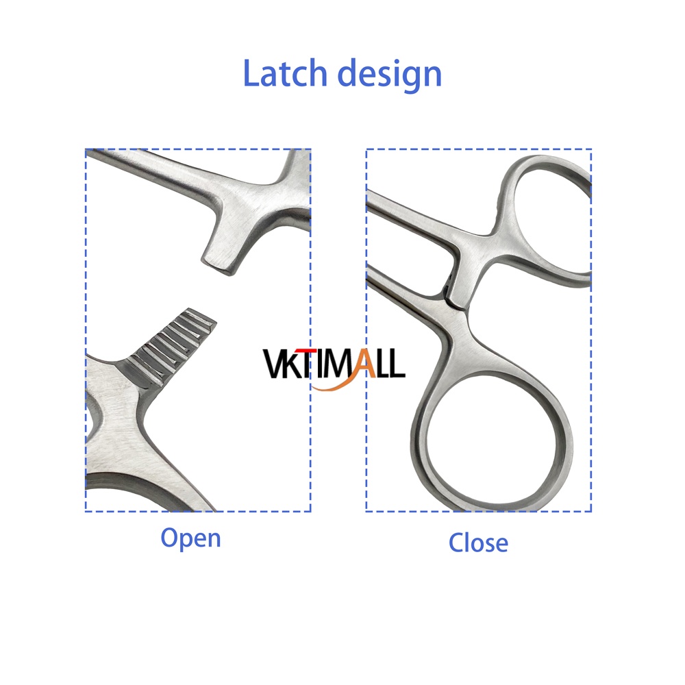 Stainless Steel BW Bone Forceps Guide Hole Reduction Forceps with Grooved bending Veterinary Instruments