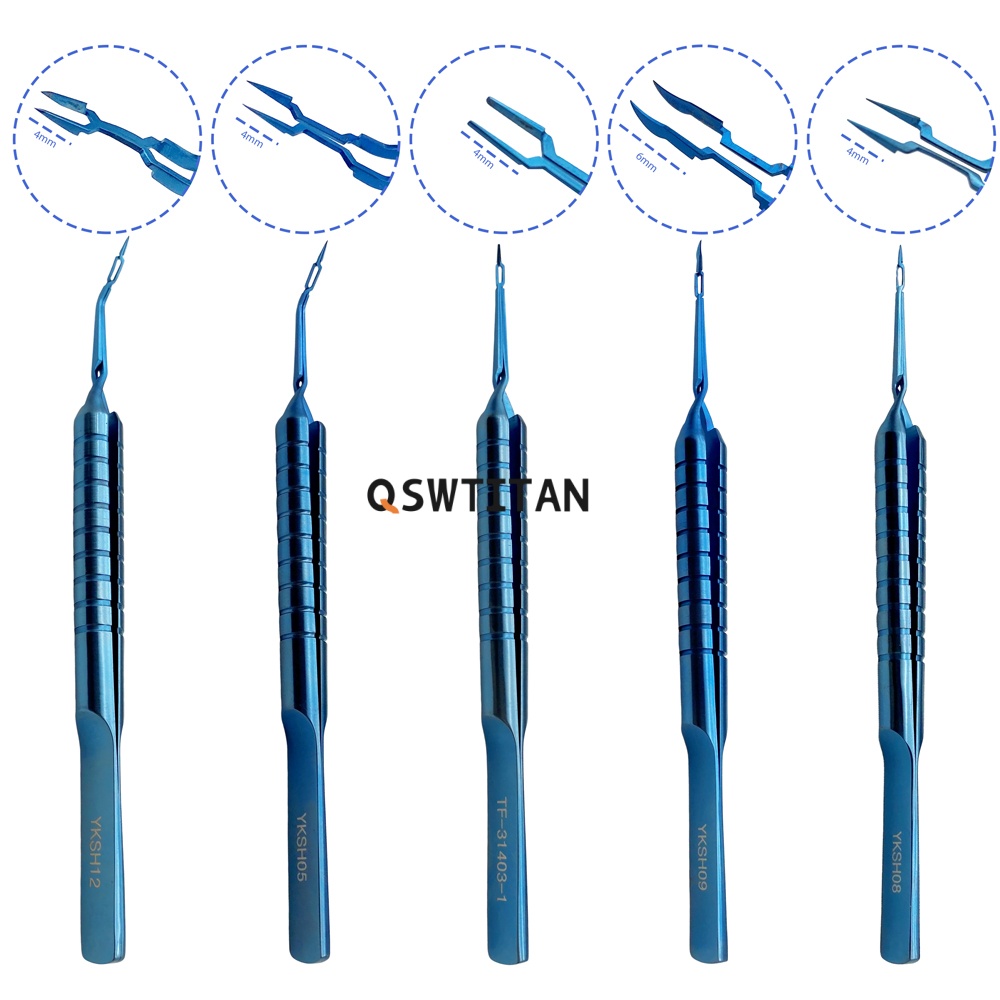 Ophthalmic Akahoshi Phaco Prechopper Round Handle Titanium Ophthalmic Surgery Instruments Autoclavable