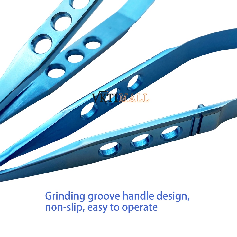 11cm Conjunctival Scissors Micro Scissors Left Curved/Right Curved Titanium Ophthalmic Surgical Instruments 1pcs