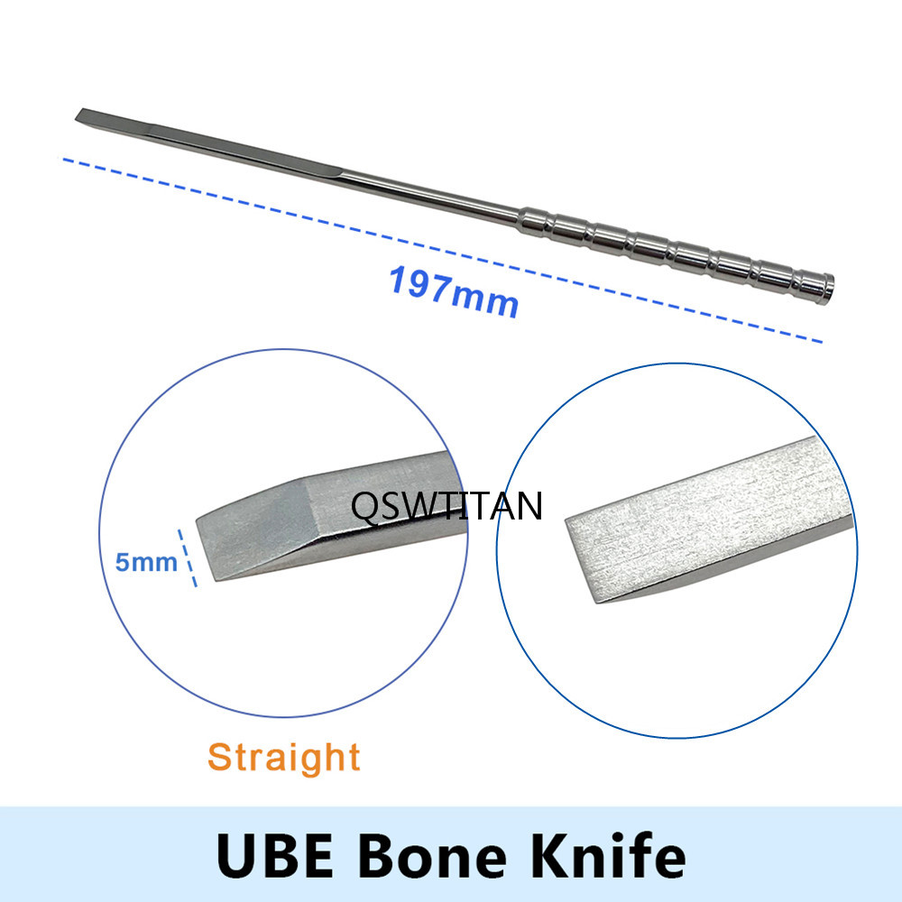 Orthopedic Instrument UBE Bone Knife Stainless Steel Bone Chisel for Spinal Endoscopy Minimally Invasive Instrument