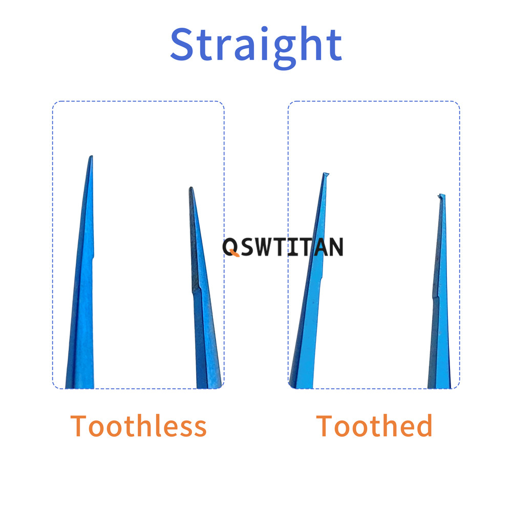 Ophthalmic Tying Forceps Hair Plant Forceps Toothed Forceps Ophthalmology Titanium Autoclaveable