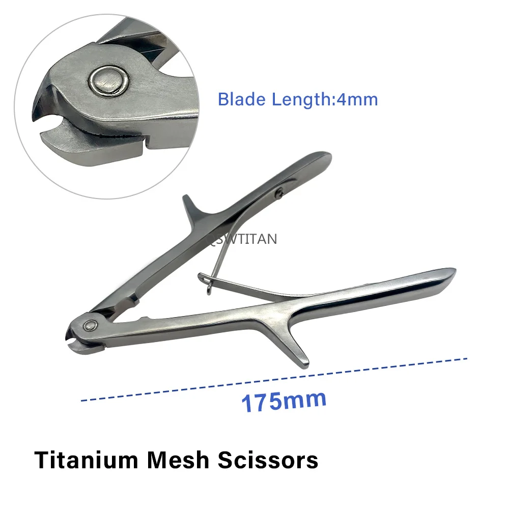 Mesh Scissors Titanium Orthopedic Cage Shears Surgical Orthopedic Instruments