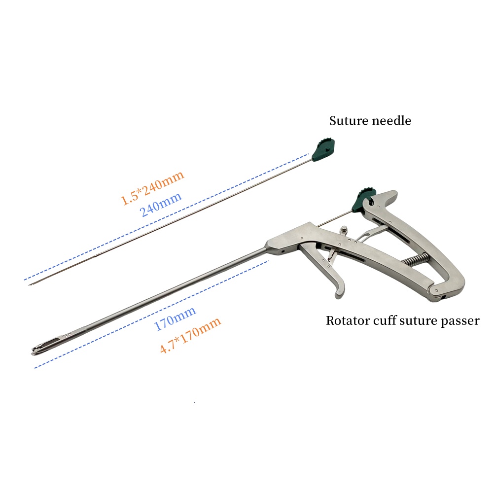 QSWTITAN Arthroscopy Surgical Instruments Shoulder Suture Passer Rotator Cuff Passer Orthopedic Instruments