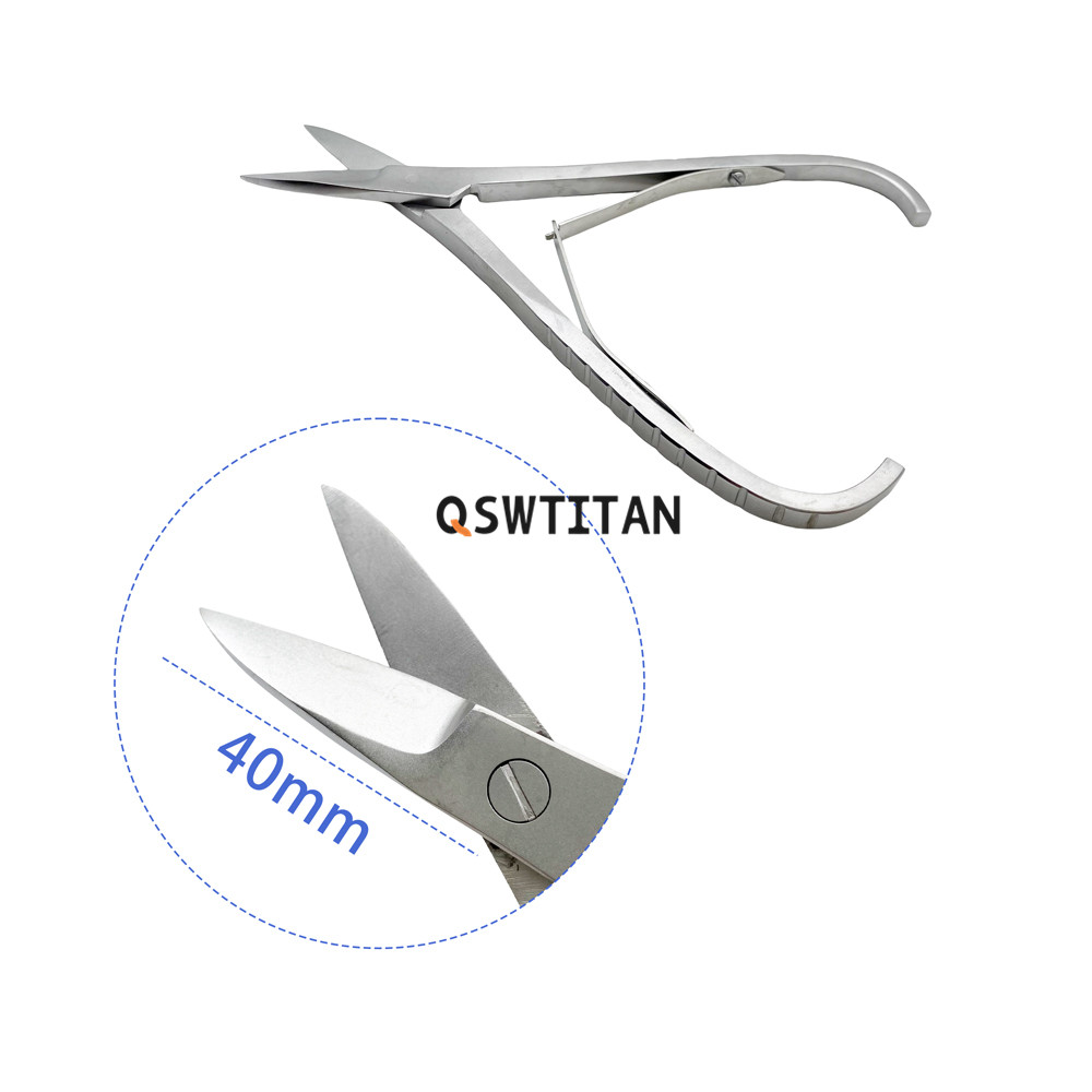 170mm Titanium Mesh Scissors Autoclaveable Steel Wire Cutter Titanium Cage Shear Cutter Orthopedic Instruments