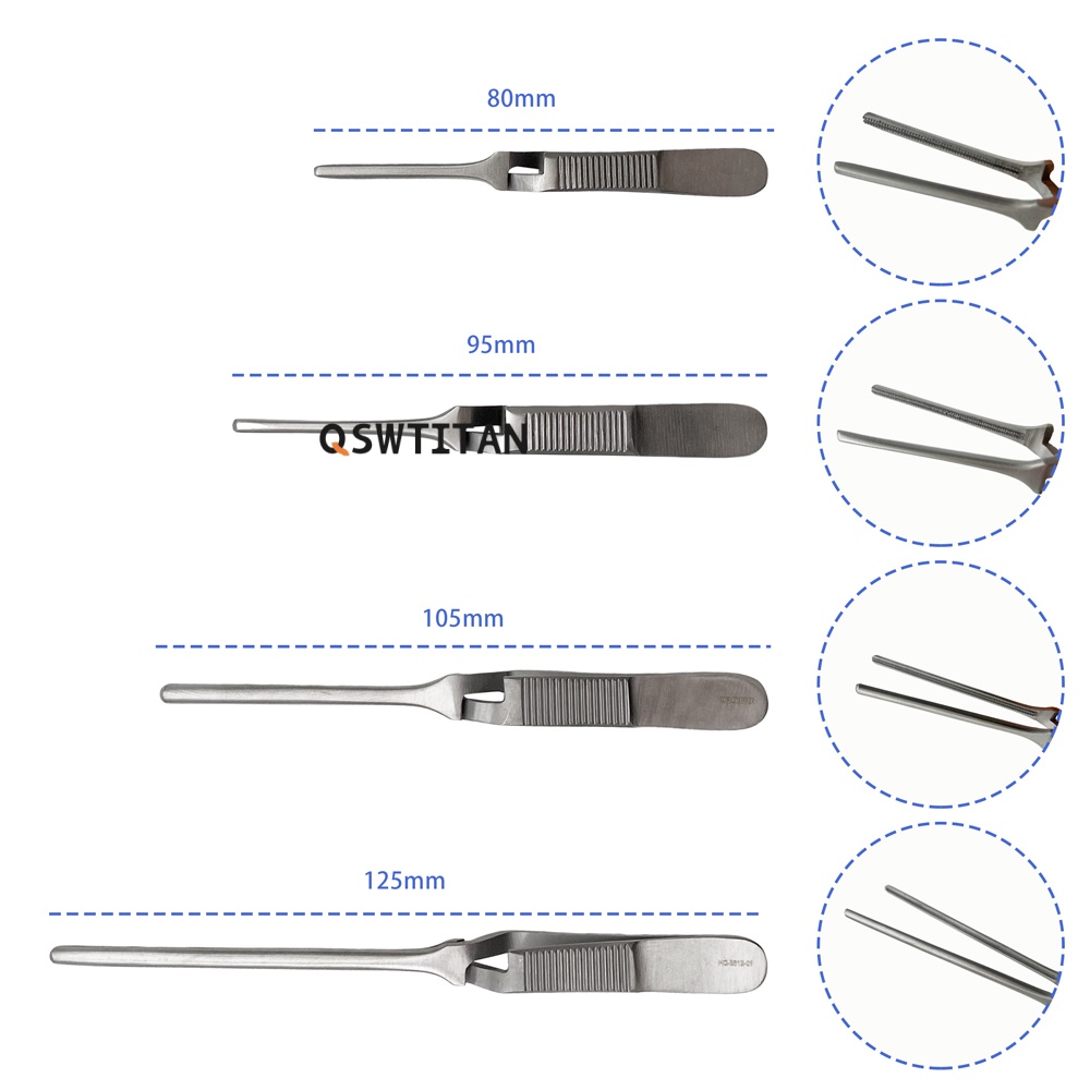 Micro Vascular Clamps Cross Action Cardiovascular Surgery Instruments Vessel Hemostasis Device Straight Curved