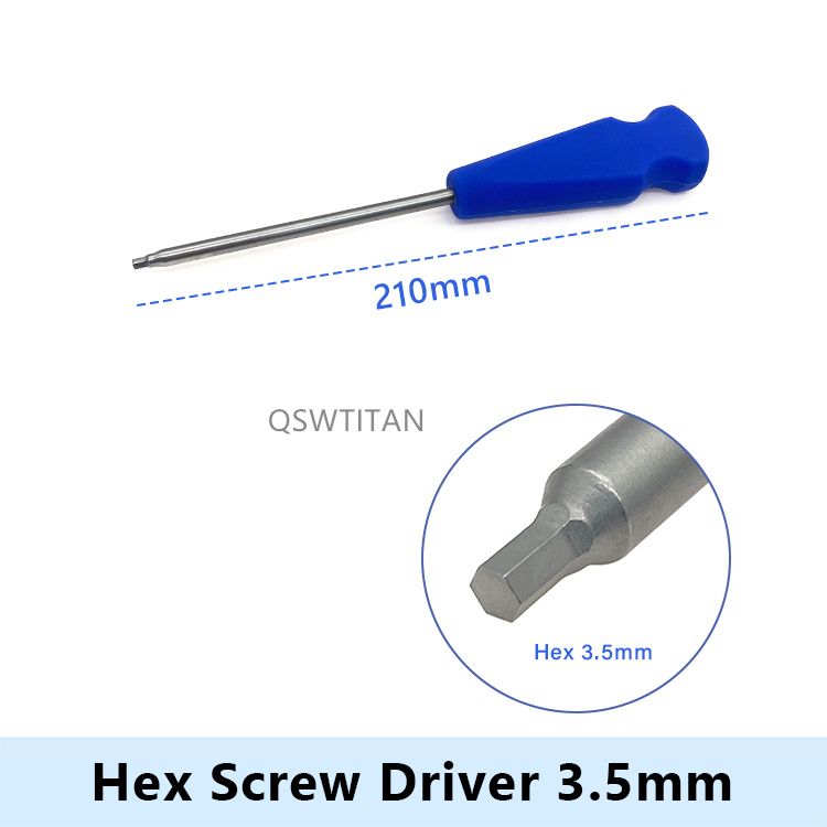 Screwdriver Hex Head Orthopedics Screw Driver Orthopedics Surgical Instruments