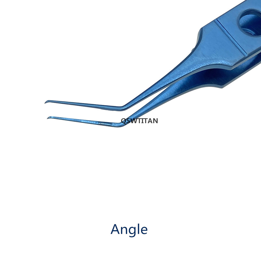 Capsulorhexis Forceps Ophthalmic Forceps Titanium Arcuate Dihedral Eye Surgical Instruments Stainless Steel