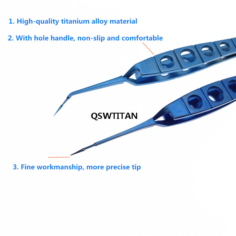 Titanium/Stainless Steel Eyelid Akahoshi Prechopper Akahoshi Phaco Prechopper Flat Handle Ophthalmic Eye Instrument