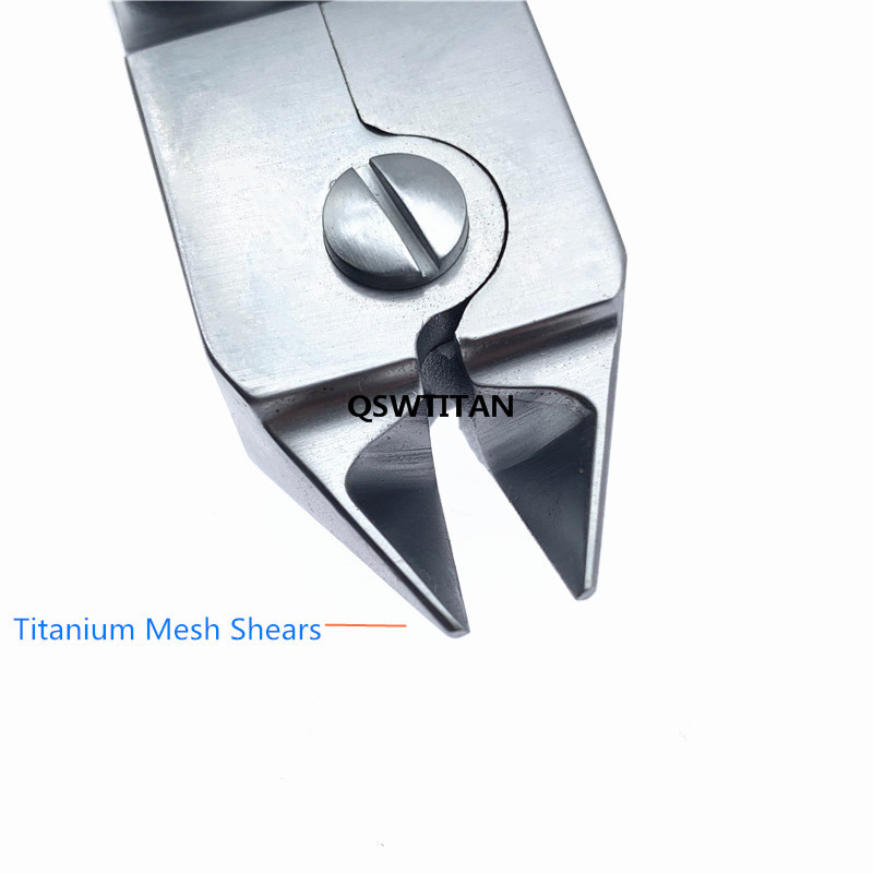 Orthopedic Titanium Cage Shear Cutter Mesh Scissors Double Joint Steel Wire Cutter Training Tools Veterinary Instruments
