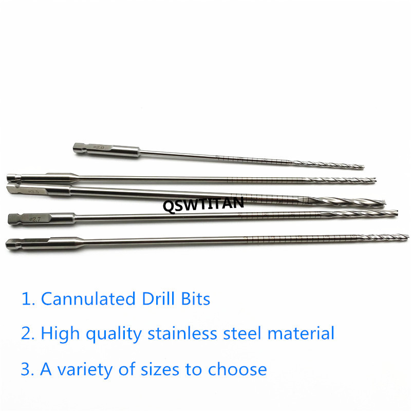 1pcs Stainless Steel AO Cannulated Drill Bits Hollow Drill Bits Autoclavable Orthopedic Instrument