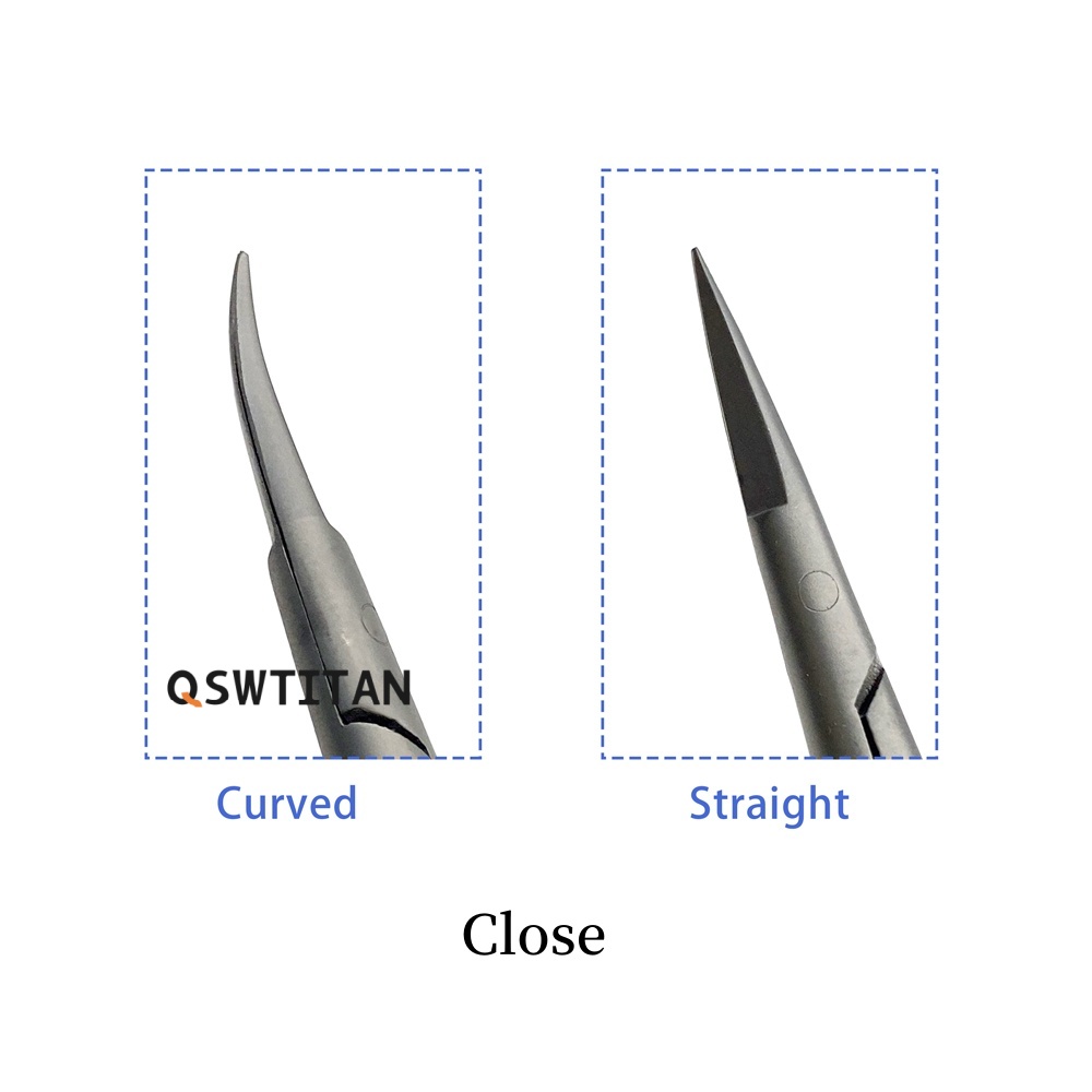 Curved/Straight Head Micro Castroviejo Cornea Scissors Stainless Steel Instrument Ophthalmic Scissors