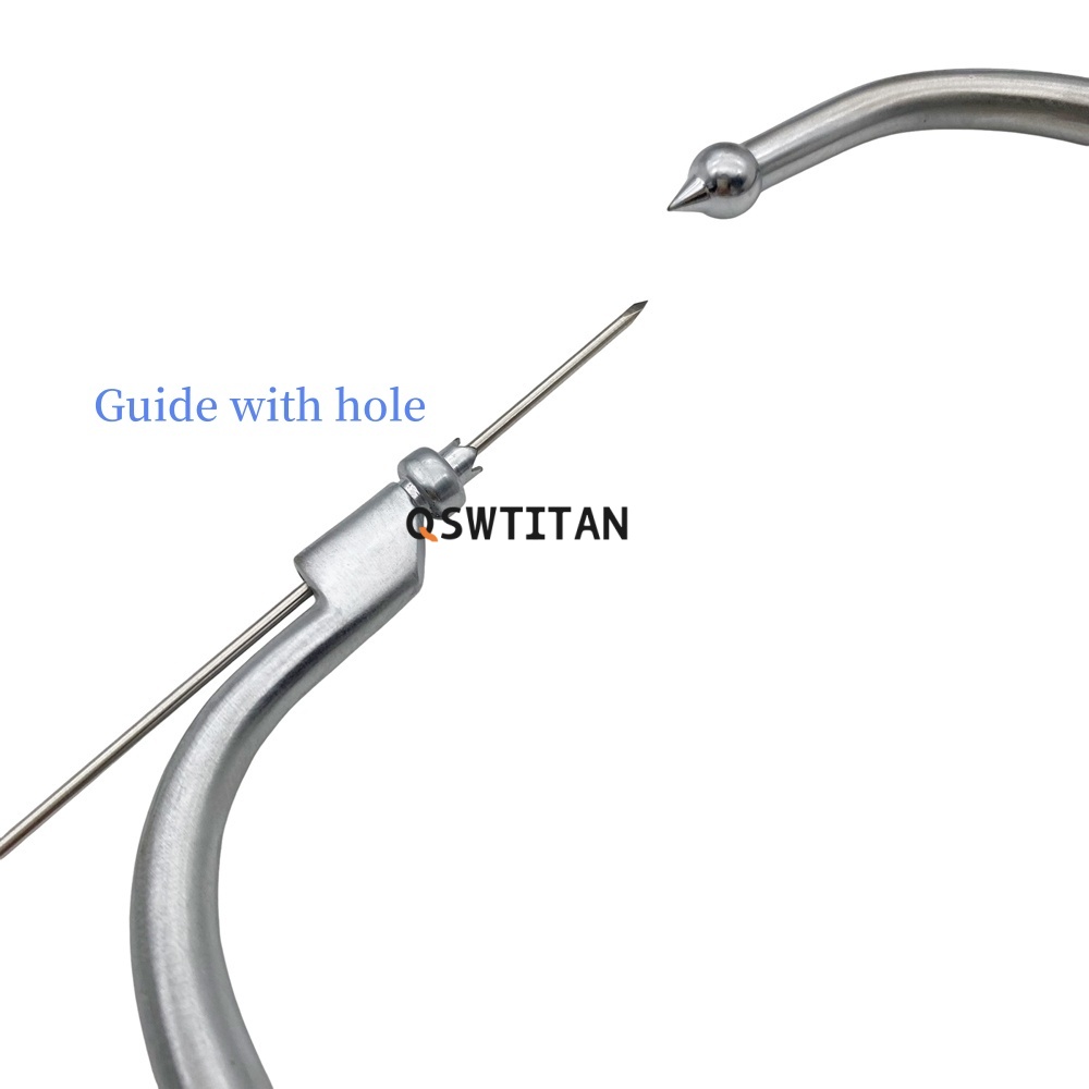 QSWTITTAN Tibial Reduction Forceps With Guide Pelvic Reduction Forceps Autoclaveable Orthopedic Surgical Instruments