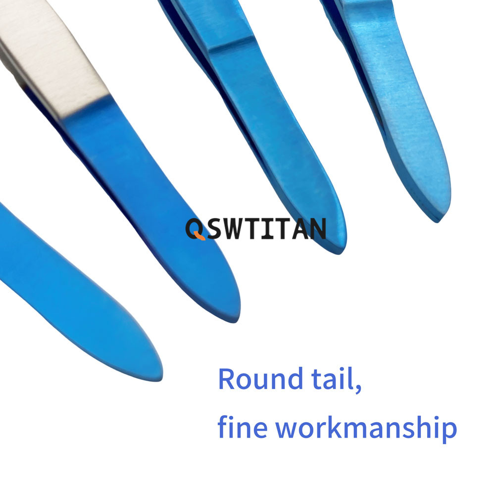 Titanium/Stainless Steel Iris Conjunctiva Forceps Ophthalmic Tweezers Autoclavable Ophthalmic Surgery Instrument