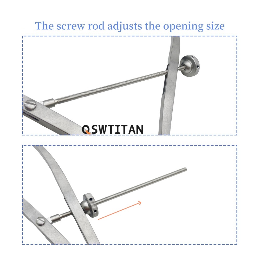 QSWITAN Large Pelvic Reduction Forceps 40cm Bone Fixed Clamp Reduction Forceps Orthopaedic Instruments Stainless Steel
