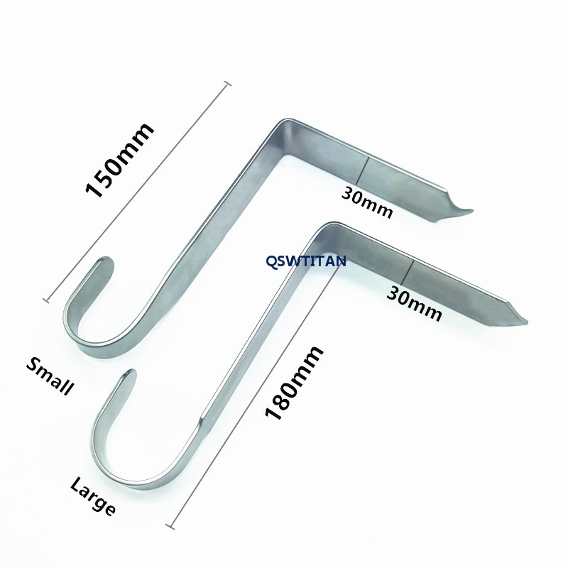 Lamina Hook Laminactomy Retractors Pull Hook 2pcs/set Stainless Steel Hook Tool Orthopedics Instruments