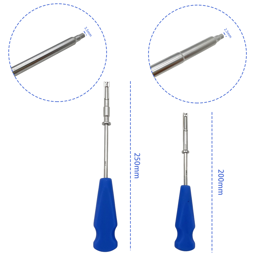 Hex-head Screwdriver with Holding Sleeve Veterinary Orthopedics Tools and Medical Equipment for Pet