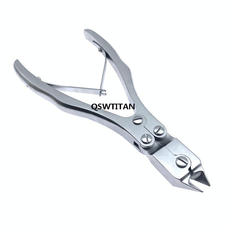 Orthopedic Titanium Cage Shear Cutter Mesh Scissors Double Joint Steel Wire Cutter Training Tools Veterinary Instruments