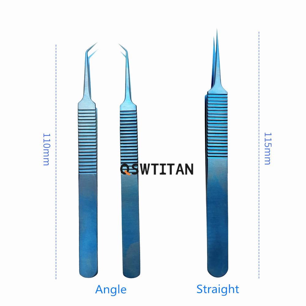 Electronic Tweezers Hair Transplant Forceps Implanting Tweezers Straight Forceps Titanium Tweezers Forceps Angle
