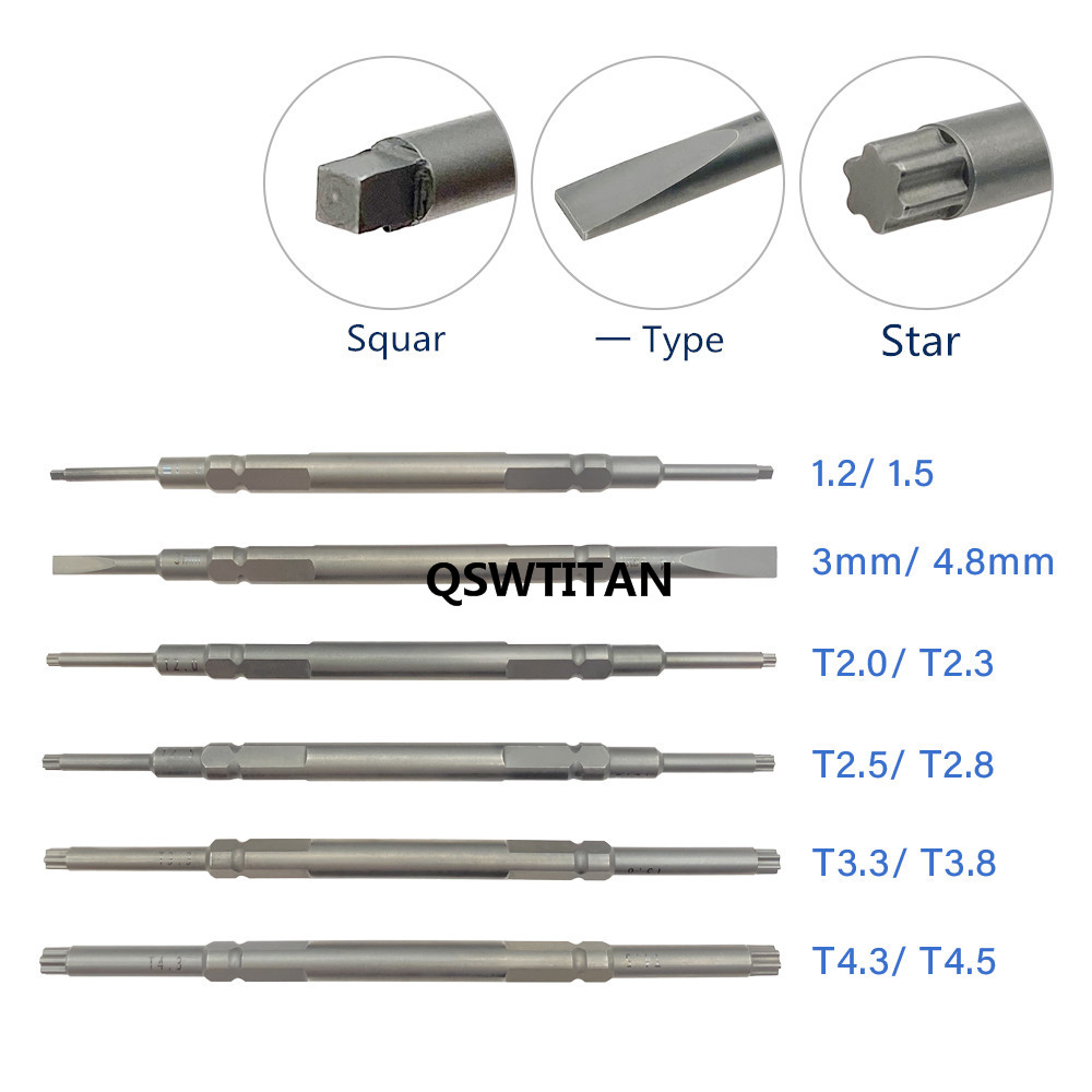 Quick Coupling Handle Screw Drivers Torx Star Screw Drivers Hex Screwdrivers Veterinary Pet Orthopedic Instrument
