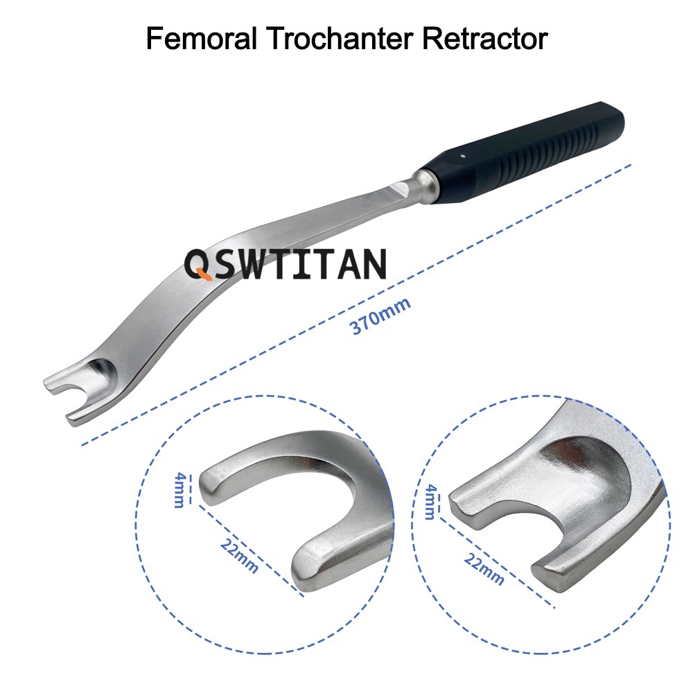 1pc Bone Prying Acetabular Trochanter Pry Femoral Trochanter Retractor Stainless Steel