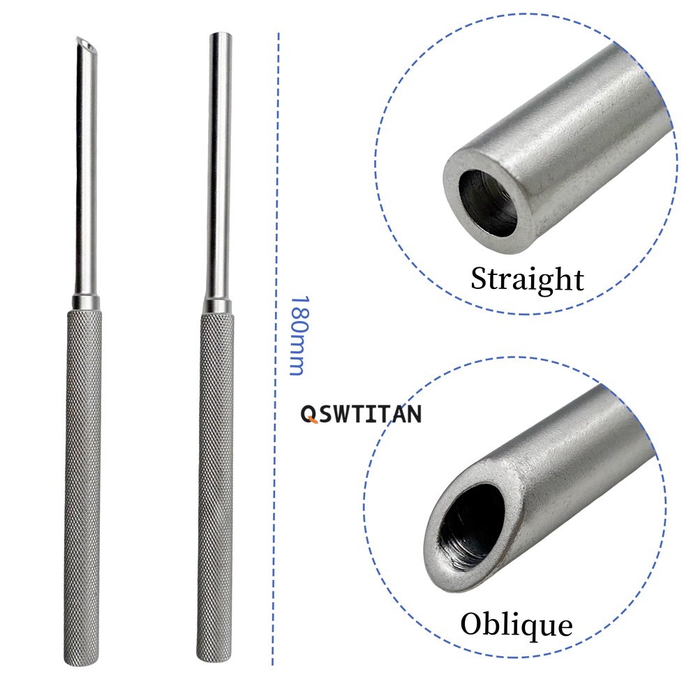 Kirschner Wire Punch Pin Punch Straight Oblique Orthopedic Surgical Instrument Stainless Steel