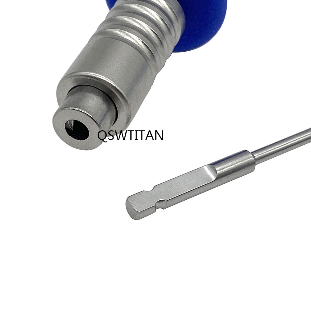 Torque Limiting Screwdriver Handle Locking Screw Handle with A0/ Triangle Interface Orthopedic Surgical  Instruments 1pc